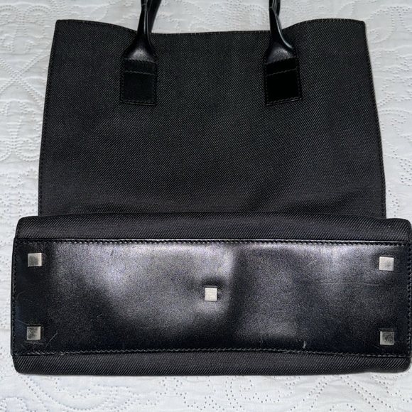 LOW START Gucci black denim tote bag - Picture 8 of 11